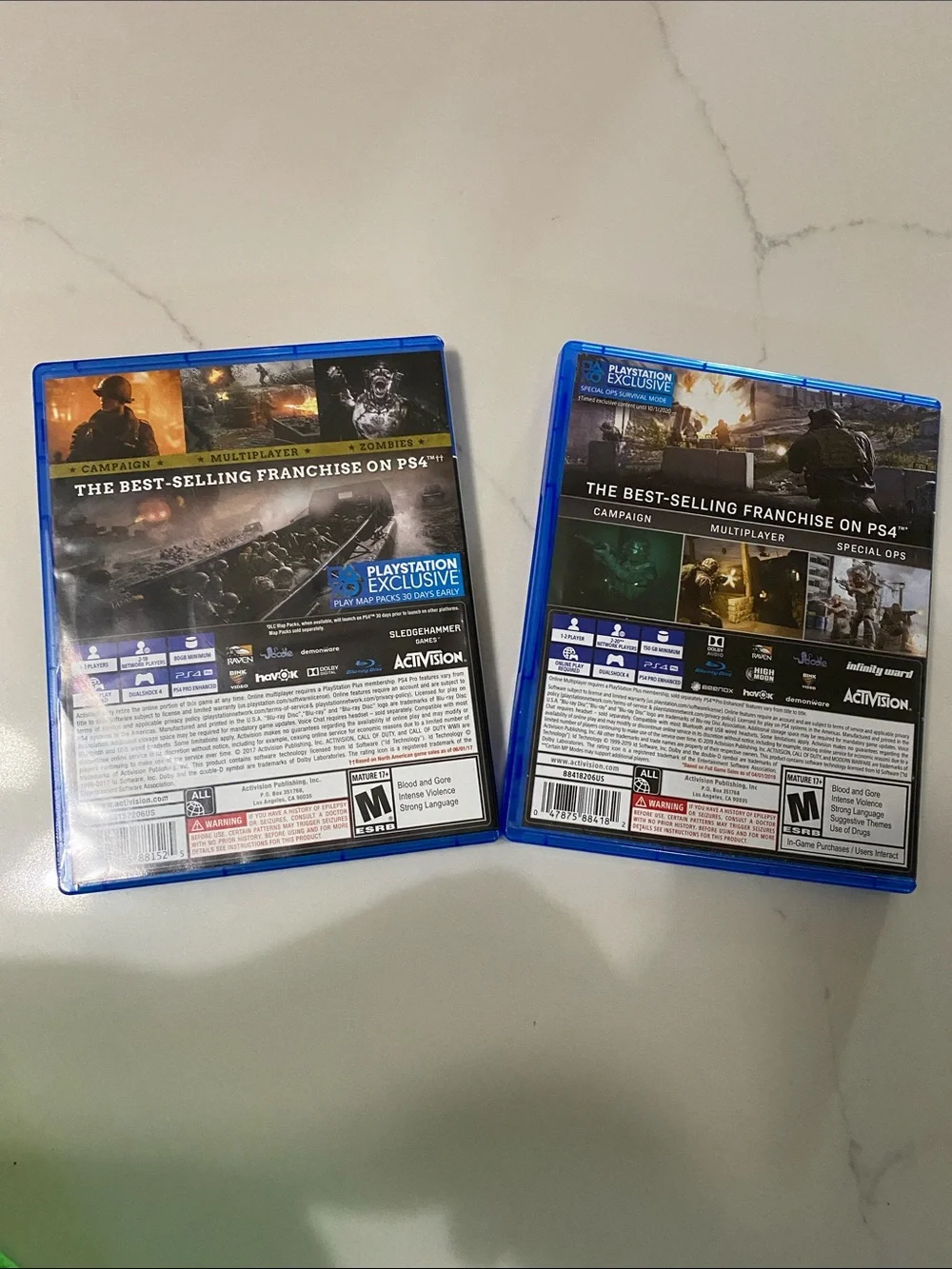 Call of Duty: Modern Warfare & WWII Bundle - PS4 - Like New